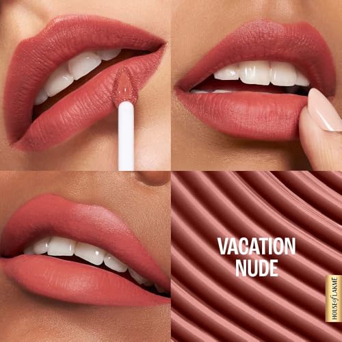Lakmé 9to5 Liquid Lipstick, Hya Matte, with Hyaluronic Acid for hydrated lips, Vacation Nude 3.6gm