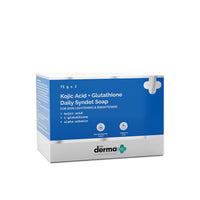 The Derma Co Kojic Acid + Glutathione Daily Syndet Brightening Soap With Kojic Acid & The Derma Co Ceramide + Ha Intense Face Moisturizer, Dry Skin Moisturiser - 25 Gm