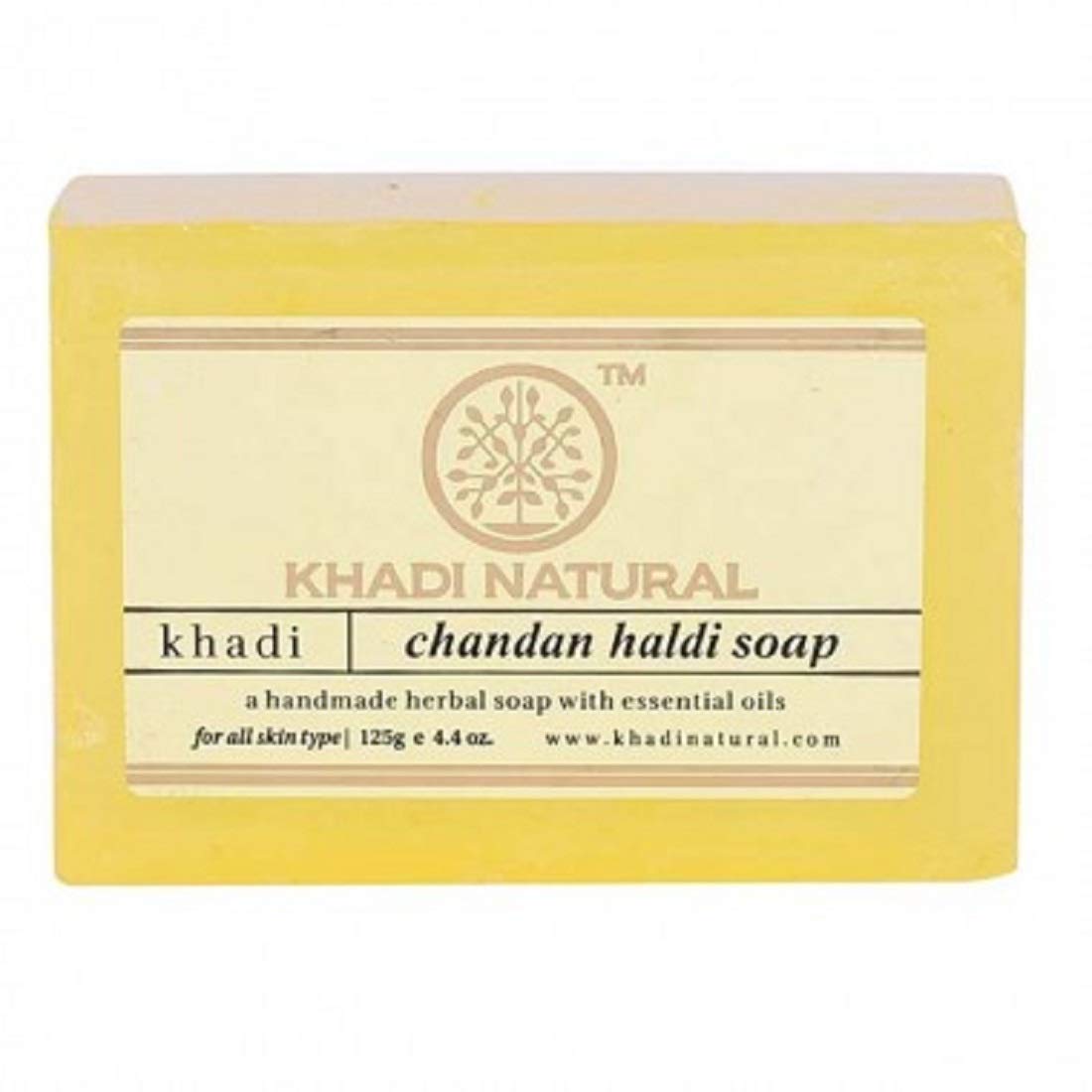 KHADI NATURAL Herbal Natural Herbal Chandan Haldi Soap(Set Of 5)