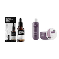Bare Anatomy Advanced Hair Growth Serum | 3% Redensyl + 4% Anagain + 3% Baicapil + 1% Capilia Longa,for Women & Men | 30mL Anti Frizz Shampoo + Hair Mask Kit Women & Men | 250ml + 250g