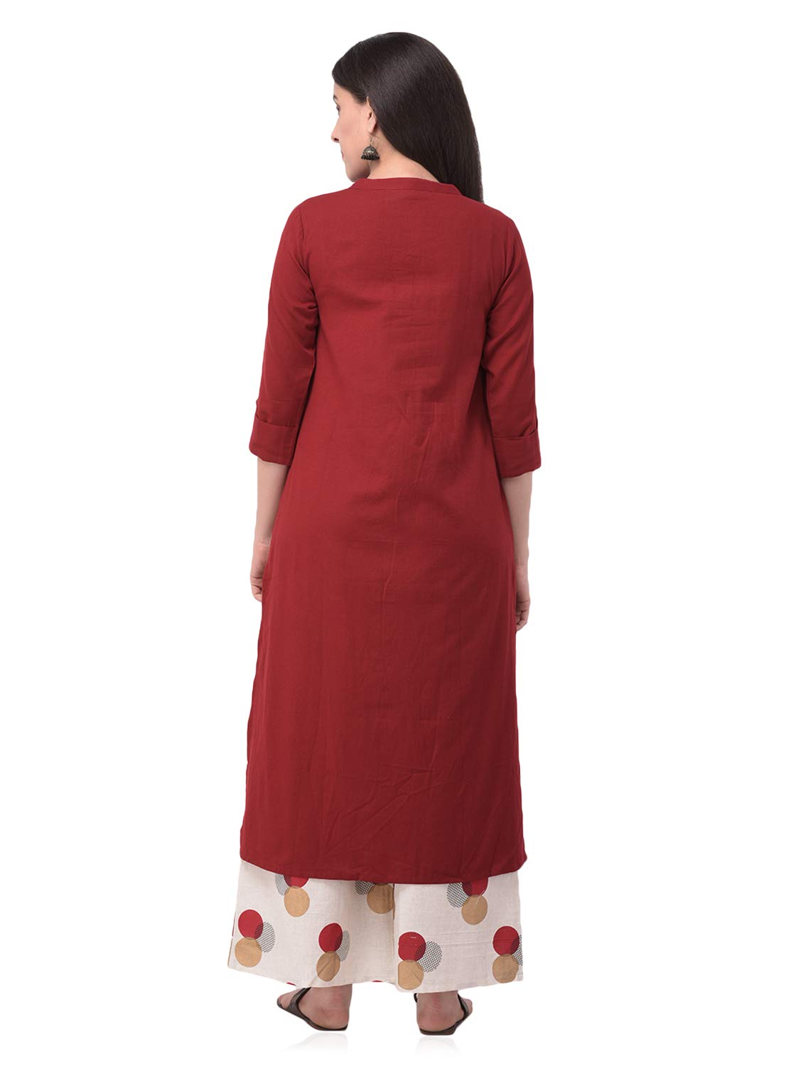 Pistaa's  Women's  Cotton Solid Readymade Salwar Suit Set