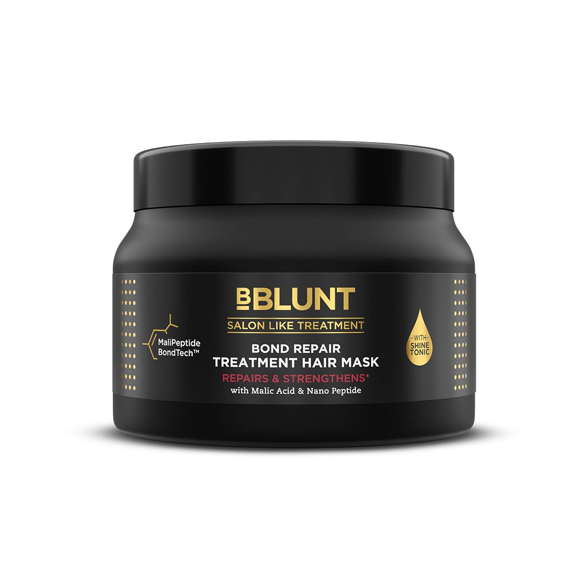 BBLUNT Bond Repair Treatment Hair Mask - 250g | Repairs Damaged Bonds by 90% in 1 Use | Powered with MaliPeptide BondTech | Recommended by Hair Experts | For Men & Women