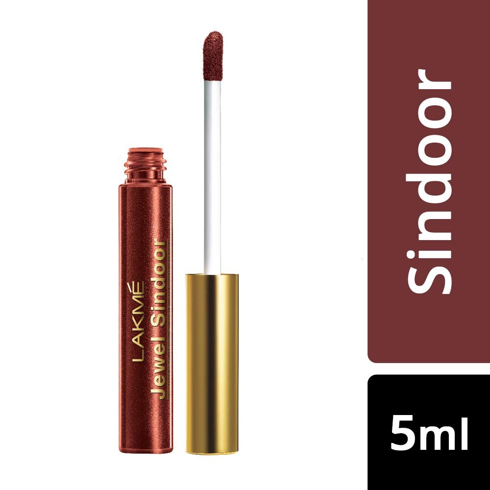 Lakmé Absolute Shine Glossy Liquid Eye Liner, Black, 4.5Ml And Lakmé Jewel Sindoor, Maroon, 4.5Ml