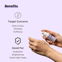 RiceKraft Under Eye Cream For Dark Circles, Wrinkles, Puffy Eyes, Anti ageing | Cruelty-Free, Paraben Free | with Rice Extract, Lavender, Green Tea | No Synthetic Fragrance | For Men and Women - 15g