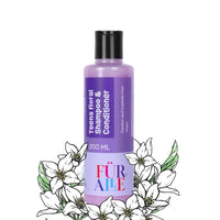 FurAlle Teens Floral Shampoo & Conditioner For Kids | Infused with Jasmine Flower, Onion Extract, Lotus Water & Lavender Oil | Gentle, Nourishing Hair Care for Boys & Girls | 2-in-1 Hair Care | 200ml