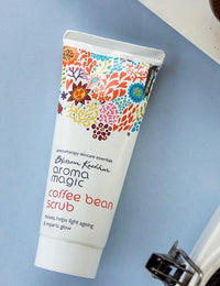 Aroma Magic Coffee Bean Scrub | Treats blackheads, brightens, clears pores, & protects skin With shea butter, olive oil, honey, lemongrass, juniper berry & grapefruit essential oil | All Skin - 100 ml