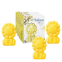 Softsens Kids Samba the Lion Soap| Grade 1 Soap| Infused Shea Butter & Milk Cream |Dermatologist Tested| Shape Soap (Pack of 3,75g each)