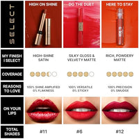 Swiss Beauty Select Here To Stay Liquid Matte Lipstick with Kiss-Proof Formula | Infused with Vitamin E | Non-Transfer, Smudgeproof | 12-18 Hrs Stay | Shade - Touch of Brown, 3ml |