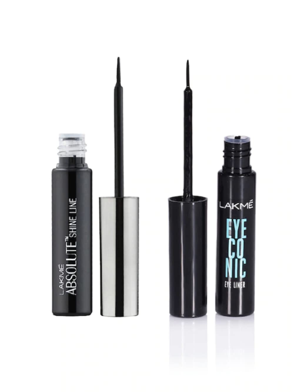 Lakmé Set Of Eyeconic Matte Liquid Eyeliner & Absolute Shine Line Eye Liner, Multi
