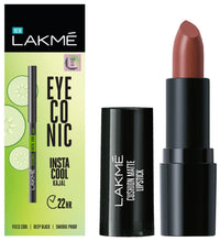 Lakmé Cushion Matte Lipstick & Eyeconic Insta Cool Kajal Combo