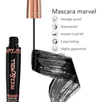 MARY JO K Volume Mascara – MJK-102 | Intense Black, Volumizing & Lengthening Mascara | Smudge-Proof, Waterproof, Long-Lasting | Curl-Enhancing Brush for Bold Lashes