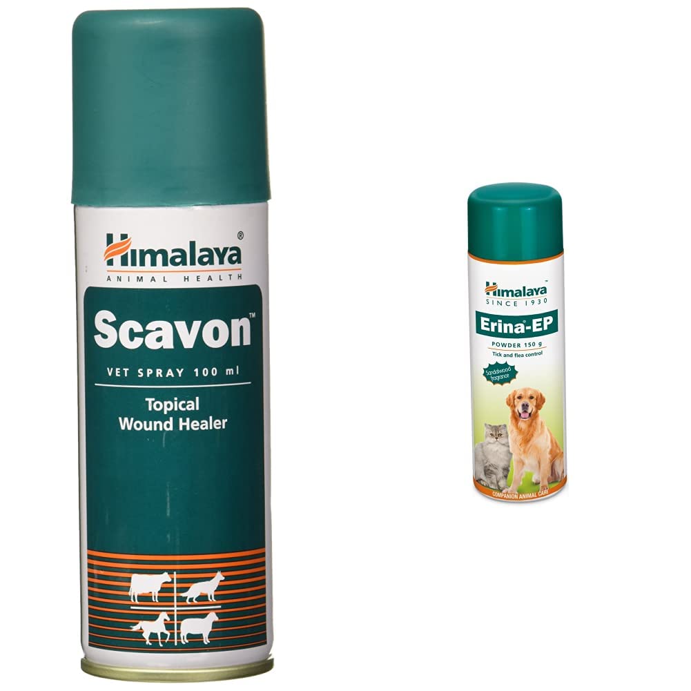 Himalaya Combo of Scavon Spray, 100 ml & Erina Ep Powder, 150g