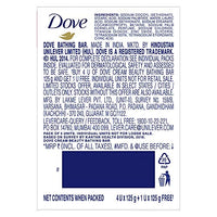 Dove Cream Beauty Bathing Bar (Pack of 5) 125g each For 24 Hour Nourished Skin with ¼ Moisturising Cream and Nutrient Serum