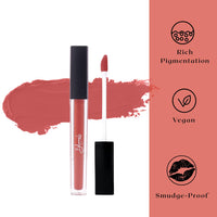 Bloom Beauty Liquid Lipstick, Velvet Matte Finish, Lightweight & Hydrating | Long-Lasting Wear, (Copper Kiss)