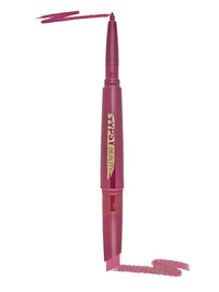 Typsy Beauty Twist & Pout Lipstick & Lip Liner | Lipstick with Matching Liner for Defined Lips I Candy Crushin I Matte finish & Contoured Lip Effect I Mauve Pink | Made In Korea | 0.75 + 0.16g