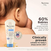 Aveeno Baby Dermexa Moisturising Cream 100g with Triple Oat Complex and Ceramides to soothe and relieve dry, itchy, sensitive skin | US pediatrician recommended | No added fragrance, cortisone or dyes | Hypoallergenic