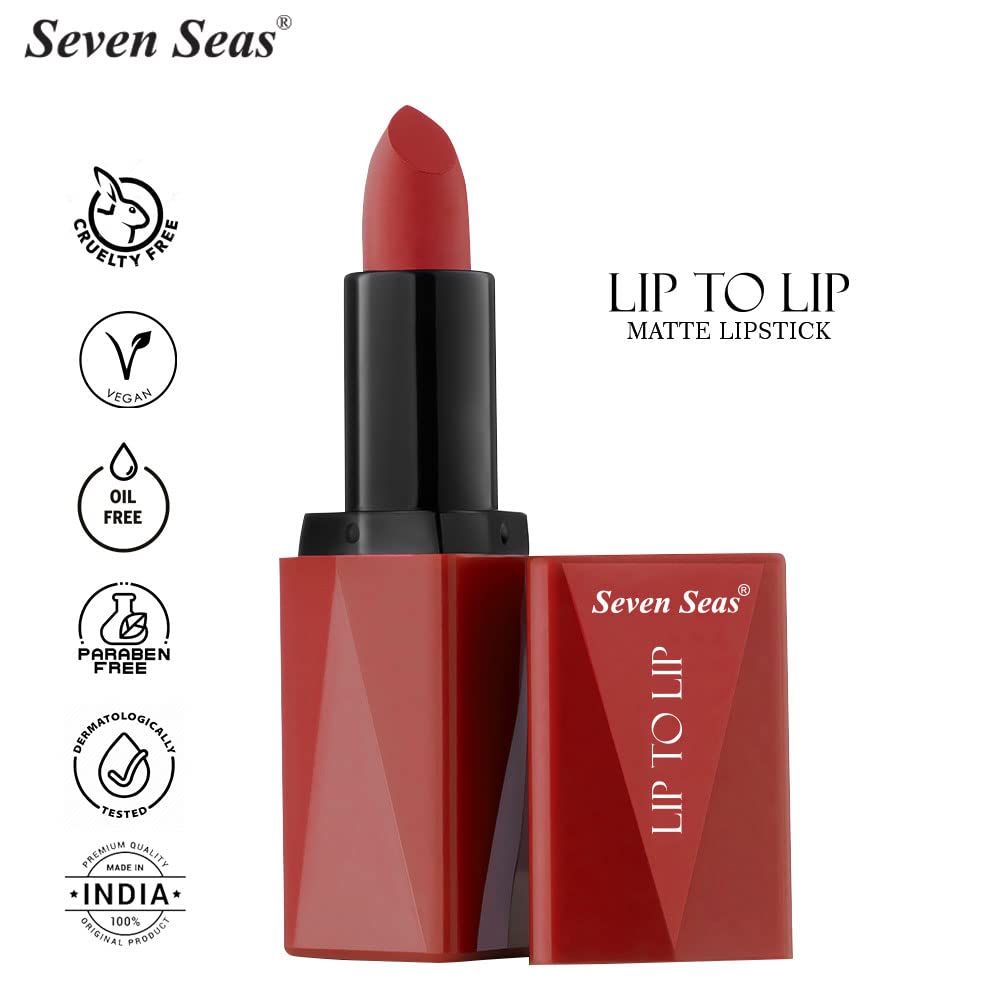 Seven Seas Lip To Lip Full Coverage Matte Lipstick (Roof Terracotta)