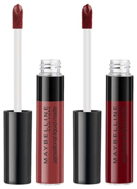 Maybelline New York Sensational Liquid Matte Lipstick 11, Made Easy, 7G. and Sensational Liquid Matte Lipstick, Soft Wine, 7 g