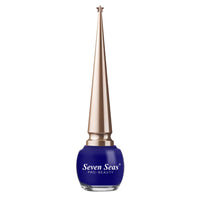 Seven Seas Liquid Color Eyeliner - 5ml | Waterproof | Smudgeproof | Long Lasting | Eyeliner for Women (Dark Blue, 5ml)