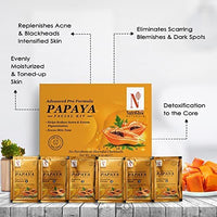 NutriGlow NATURAL'S Advanced Pro Formula Papaya Facial Kit, For Glowing Skin - 10gmx6 Each, Pack of 2