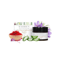Sadhev's Aloe Vera & Saffron Face Gel with Vitamin C For Radiance, Suitable for All Skin Type, Paraben & Sulphate Free - 50 g - (Pack of 1)
