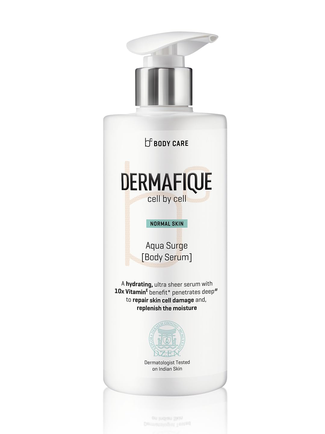 Dermafique Aqua Surge Body Lotion for Summer – 300ml | Protects Against UV Action | 10x Vitamin E Benefits, Glycerine, Shea Butter| Repairs Skin Cell Damage | Dermatologist Tested on Indian Skin