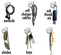 36 Tacks - 2 in 1: Push pin Hook tack - New Invention Hang 100's  of Items Interior or Exterior Decor at Home, School, Office, DIY, for Party or Holiday (Clear, 36pc) 36pc-clear Specialty