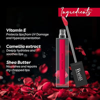 Born16 Tamaraa Liquid Lipstick – Imperial Rouge | Hydrated-Matte Finish with SPF | Waterproof, Transfer-Proof, 24-Hour Wear | Vegan & Non-Drying with Shea Butter, 4ml