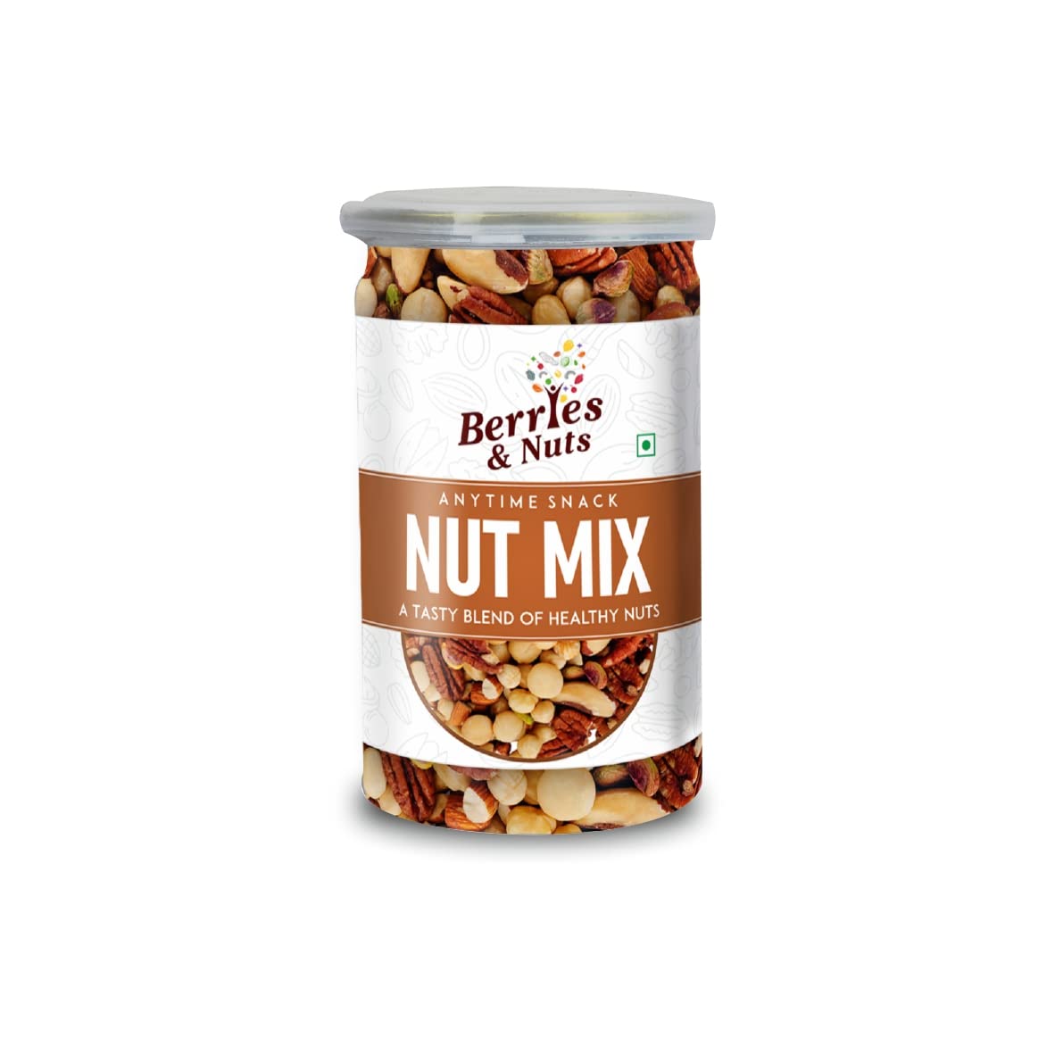 Berries And Nuts Magic Nuts Mix | Pecan, Brazil, Hazel, Macadamia, Almonds, Pista, Walnuts | 200 Grams