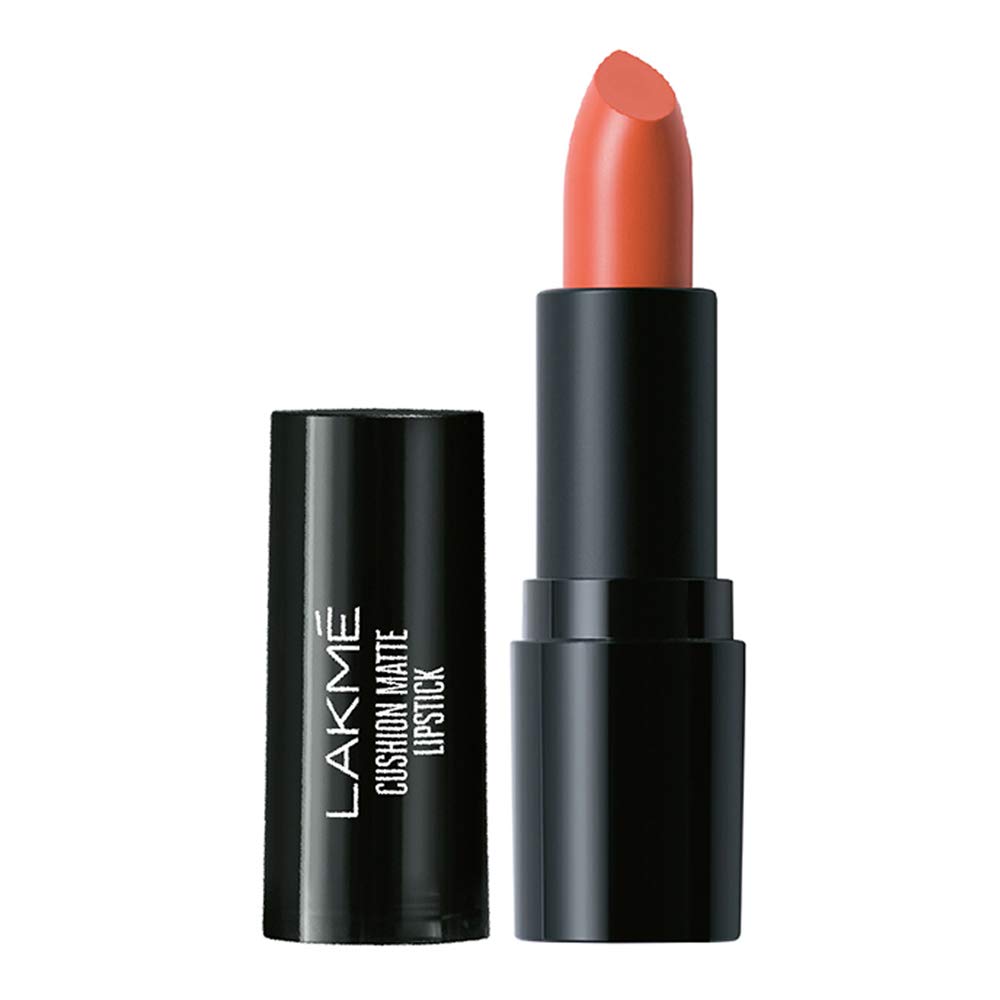 Lakmé Forever Matte Liquid Lip Colour, Orange Tango, 5.6 Ml & Cushion Matte Lipstick, Orange Blossom, 4.5 G