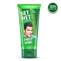 Set Wet Styling Hair Gel for Men - Party Shine, 100gm | Strong Hold, High Shine |For Short to Medium Hair| No Alcohol, No Sulphate