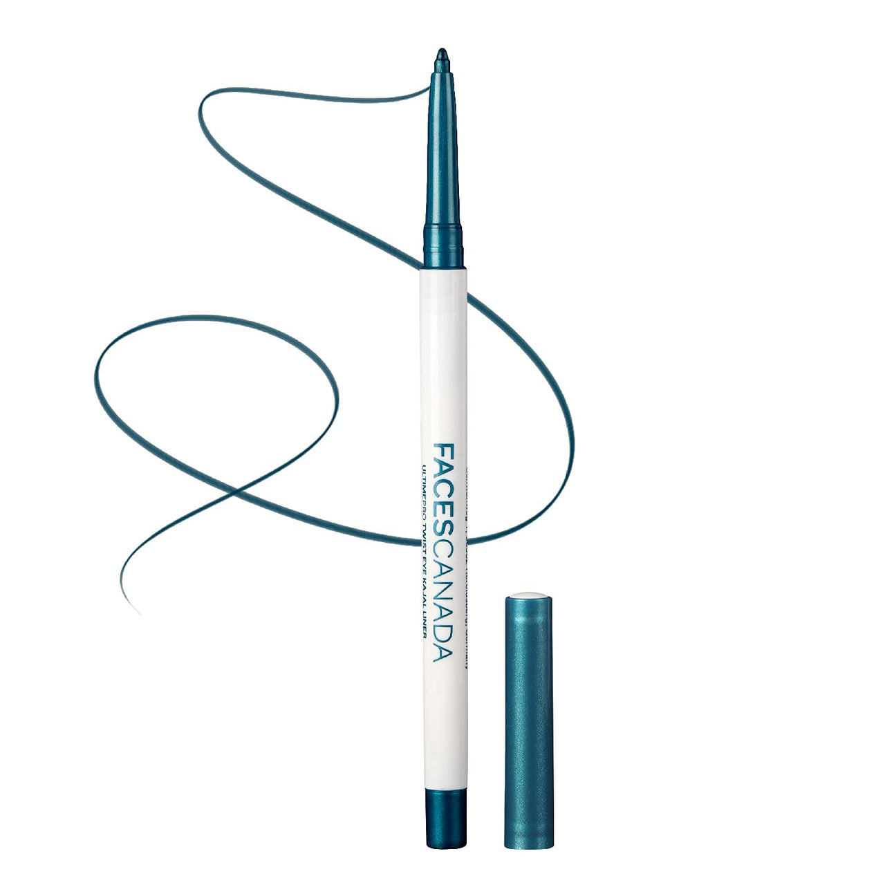 FACESCANADA Ultimepro Twist Pencil Eye Kajal Liner Blue 03 0.35G & Magneteyes Kajal - Black, 0.35G, Matte Finish