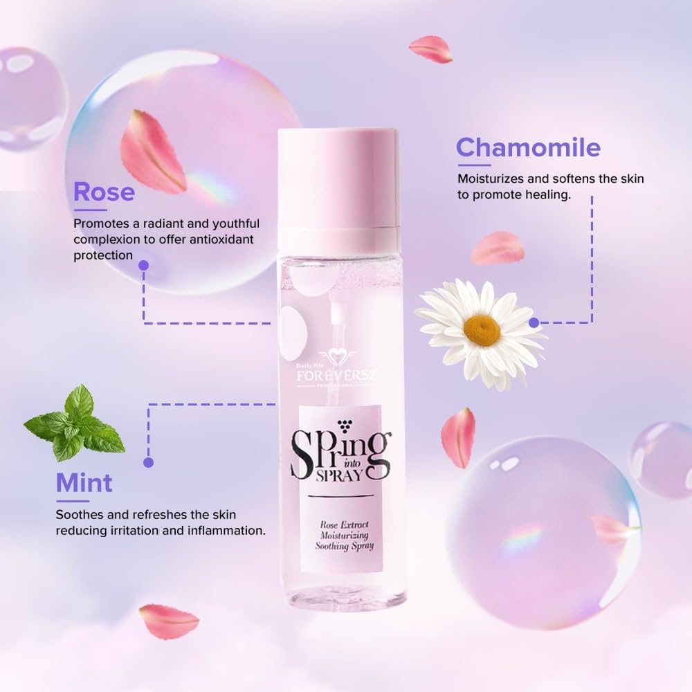 Forever52 Daily Life Spring Into Spray (110ml) | Infused With Mint, Chamomile, And Rose Extracts | One Extract Moisturizing Soothing Spray