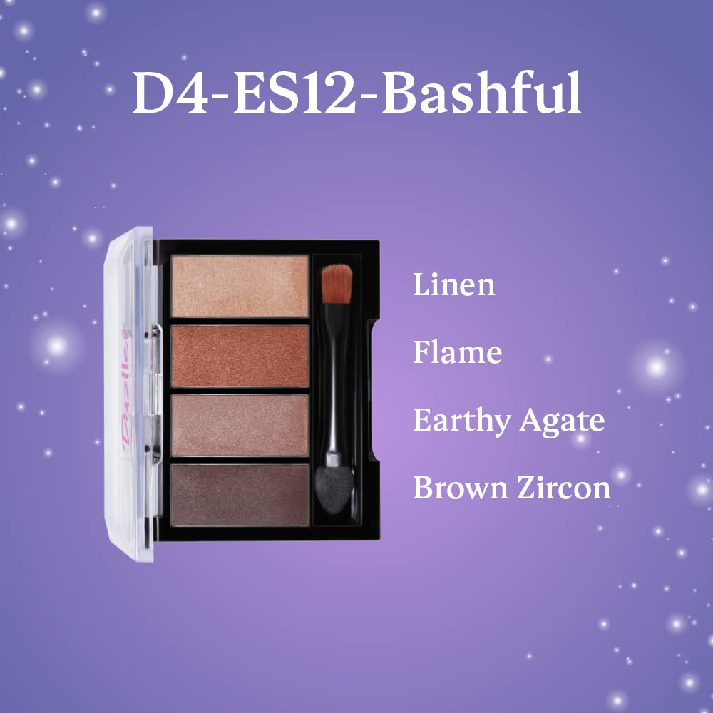 DAZLLER Mystical Magic Eyeshadow Palette Powder - Mini, 4G, D4-Es12, Lightweight, Even Blending, Rich Pigments, Vibrant Hues, Multicolor, Shimmery Finish