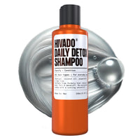 Hivado Daily Detox Shampoo for Men - Anti-Dandruff, Itchy & Flaky Scalp Relief - Fights Build-Up, Dirt, Oil, Hard Water - Tea Tree, Charcoal, Peppermint & Coconut Oil - Sulfate-Free, 250ml