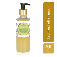 Just Herbs Silky Strength Aloevera Wheatgerm Moisturizing Shampoo for Dry and Brittle Hair-200 ML & Ayurvedic Anti-Dandruff Soya Protein Herbal Shampoo, For Men & Women, Chemical Free - 200 ML