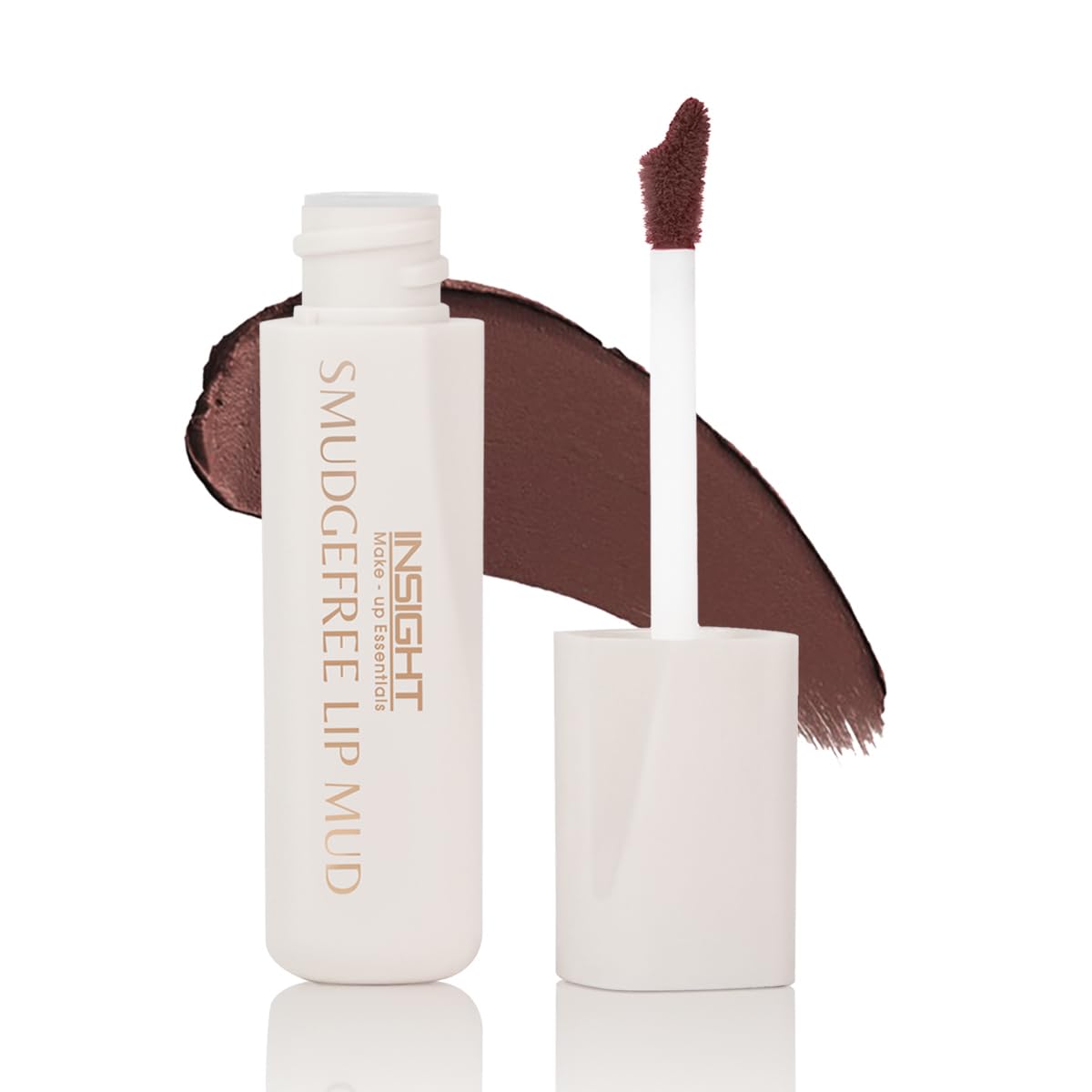 Insight Cosmetics Smudge Free Lip Mud|Ultra Matte Flawless Texture |smudge Proof |Water Proof |Long Lasting |Non Transferable |One Strock Application |Light Weight Formula,3.5 gm (Misty, 3.5 gm)
