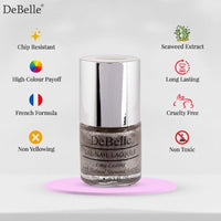 DeBelle Gel Nail Polish Sparkling Dust (Glitter Nail Paint)|Non UV - Gel Finish |Chip Resistant | Seaweed Enriched Formula| Long Lasting|Cruelty and Toxic Free| 8ml