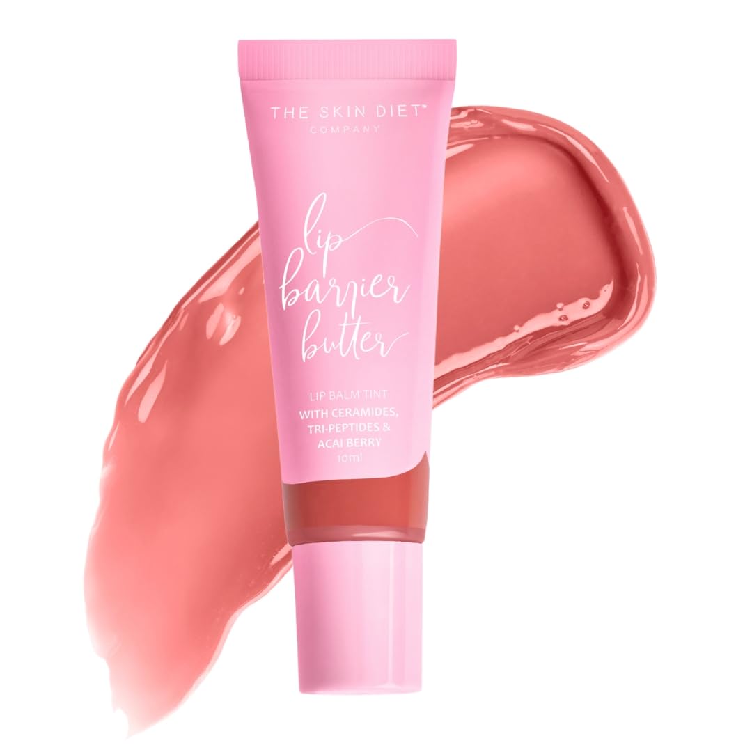 THE SKIN DIET COMPANY Lip Balm - Betty's Bliss|Hydrating & Plumping Tinted Lip Balm | Intensive Repair with Tripeptides, Shea Butter for Dark & Pigmented Lips (10ml)