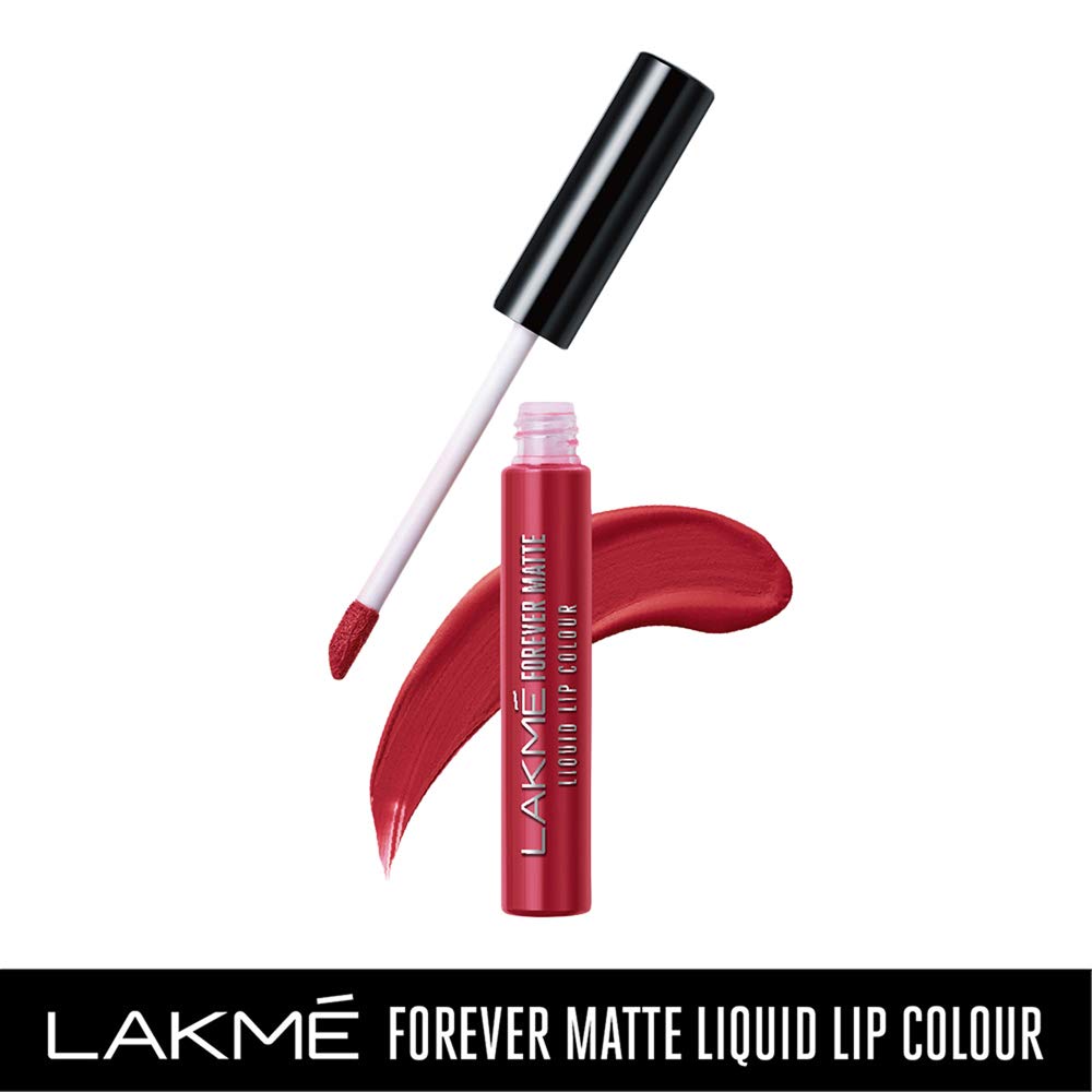 Lakmé Liquid Lipstick Pink Glam,Red Velvet (Matte)