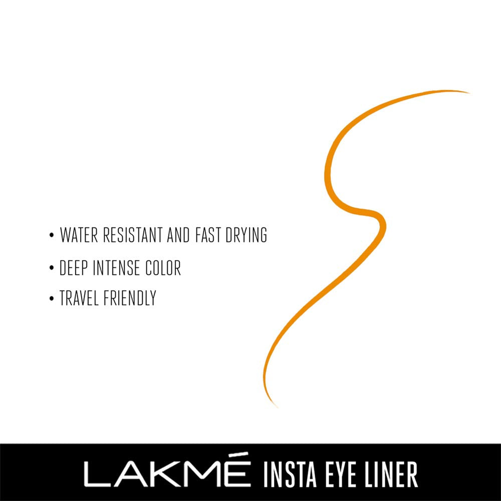 Lakmé Insta Eye Liner, Golden, 9 Ml - Gel, Shimmery