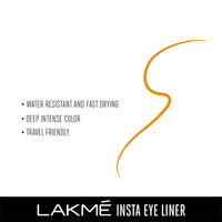 Lakmé Insta Eye Liner, Golden, 9 Ml - Gel, Shimmery