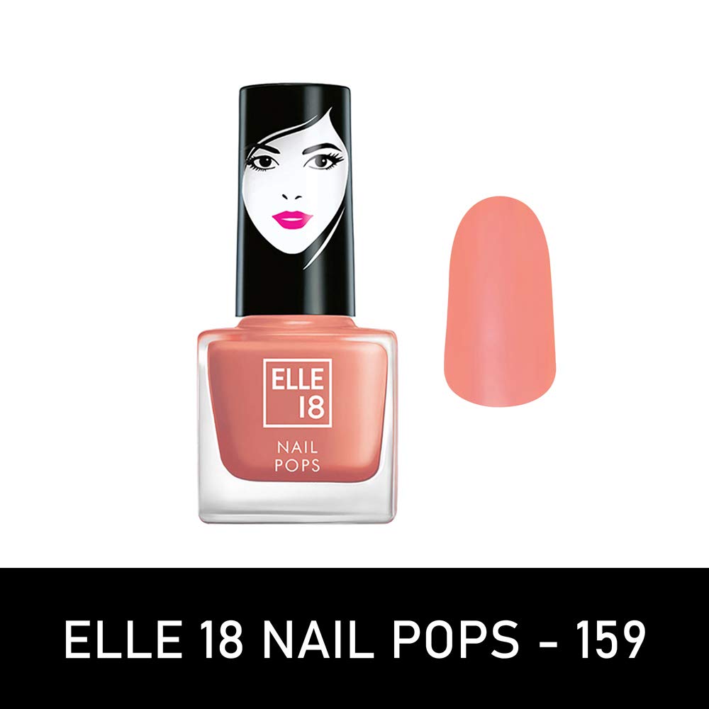 Elle 18 Nail Pops Nail Color 159 & Elle18 Matte, Glossy Finish Nail Pops Color 161, 161, 5 Ml & Elle18 Nail Pops Nail Color 162, Matte & Glossy Finish, 5Ml