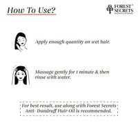 Forest Secrets Anti-Dandruff Hair Cleanser | Dandruff Control| Soothes Scalp| Ayurvedic| Suitable For All Hair Types - 300Ml
