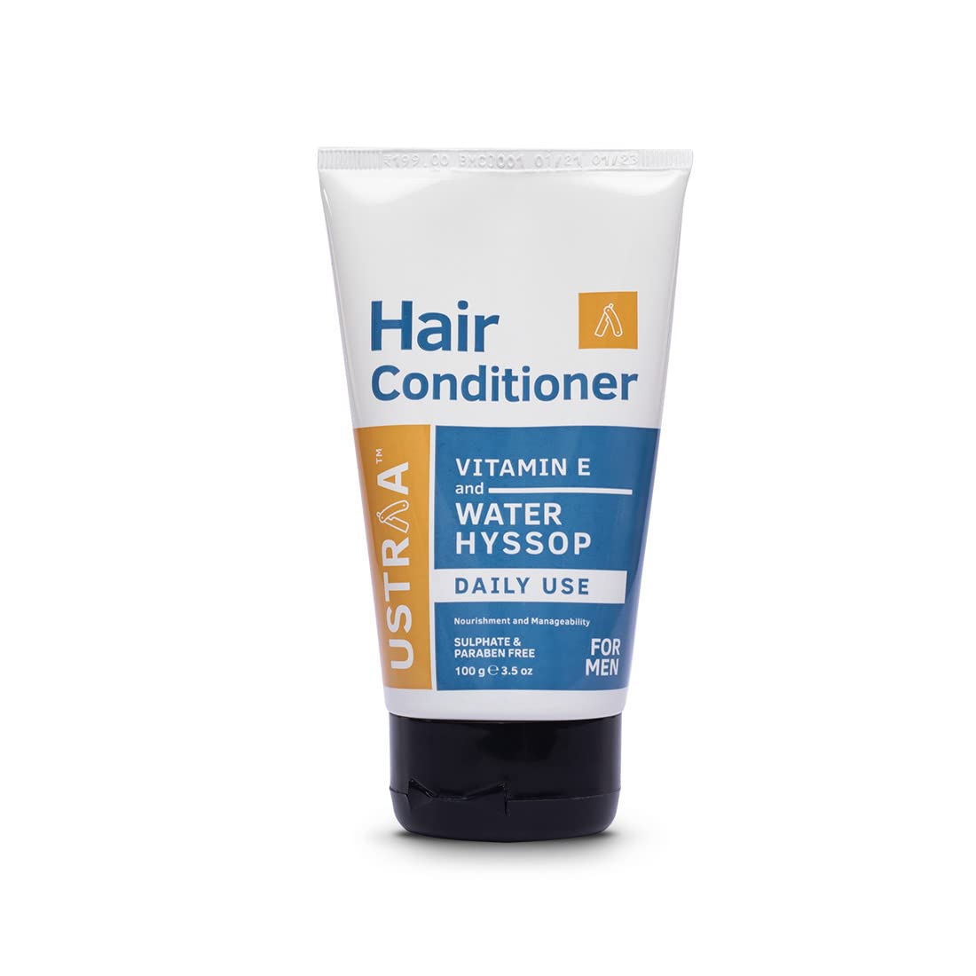 USTRAA Daily Use Hair Conditioner - 100gm - Daily Use Post-Shampoo Conditioner | No SLS No Paraben |with Water Hyssop (Brahmi) & Vitamin E | For All Scalp Types