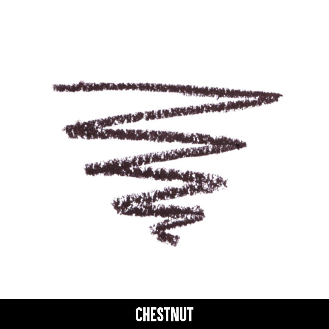 Colorbar Stunning Brow Pencil Chestnut, Dark Brown, 1.08g | Lightweight | Smudgeproof | Oil free formula
