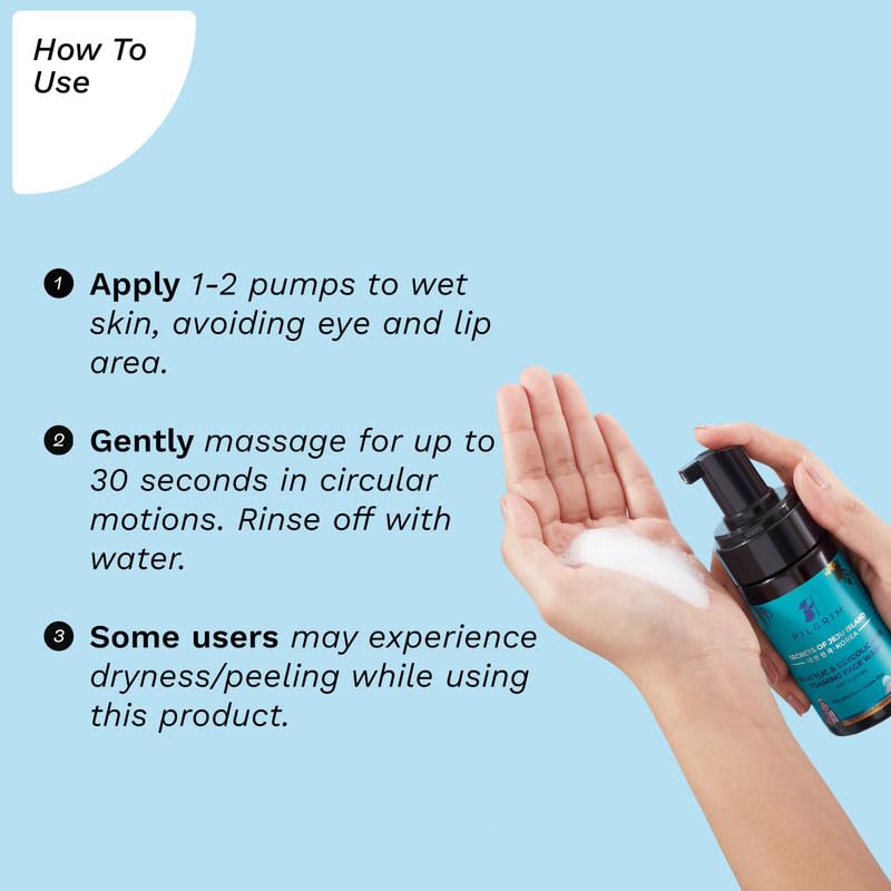 Pilgrim Korean 1.5% Salicylic(Bha) & 2% Glycolic Acid(Aha) Foaming Face Wash For Oily & Acne-Prone Skin | Glycolic & Salicylic Acid Face Wash | Korean Skin Care Products | 120 Ml + 120 Ml (PACK OF 2)