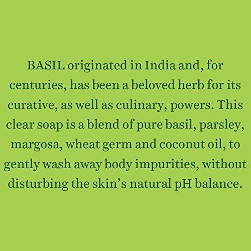 Biotique Basil & Parsley Revitalizing Bathing Bar| Ayurvedic and Organically Pure| Maintains Skin’s Natural pH |100% Botanical Extracts| Suitable for All Skin Types | 150gm 3, 225 g (3 x 75 g)
