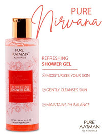 PURE AATMAN Fresh Body Wash For Radiant Glow | Moisturizing, Refreshing Deep Cleansing and Body Lotion With Aloe Vera Cucumber Shea butter Vitamin E dry skin Combo
