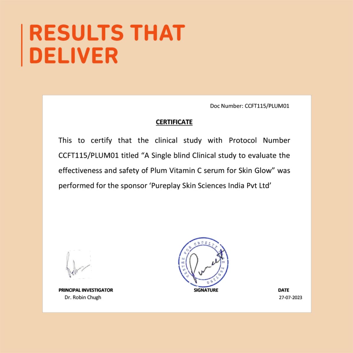 Plum 15% Vitamin C Serum for Glowing Skin | for Oily, Dry & Combination Skin | Reduce Pigmentation & Dark Spot |with Mandarin | Non-Irritating, Hydrating & Soothing | Face Serum for Men & Women | 20ml